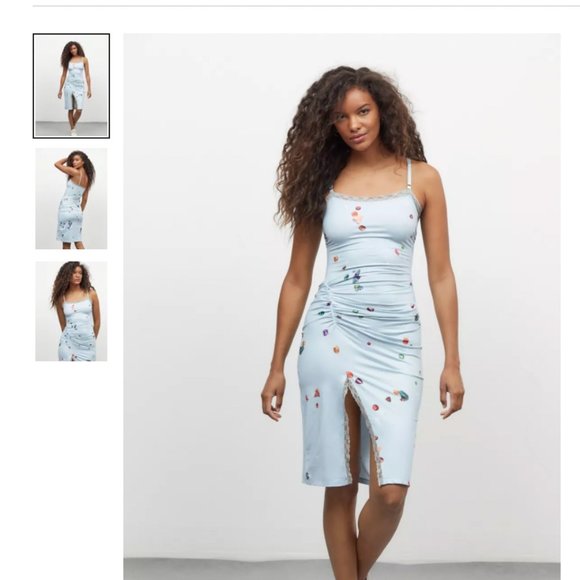 UO Hot Lava Lace Trim Slip Dress ⭐️ - Picture 1 of 3